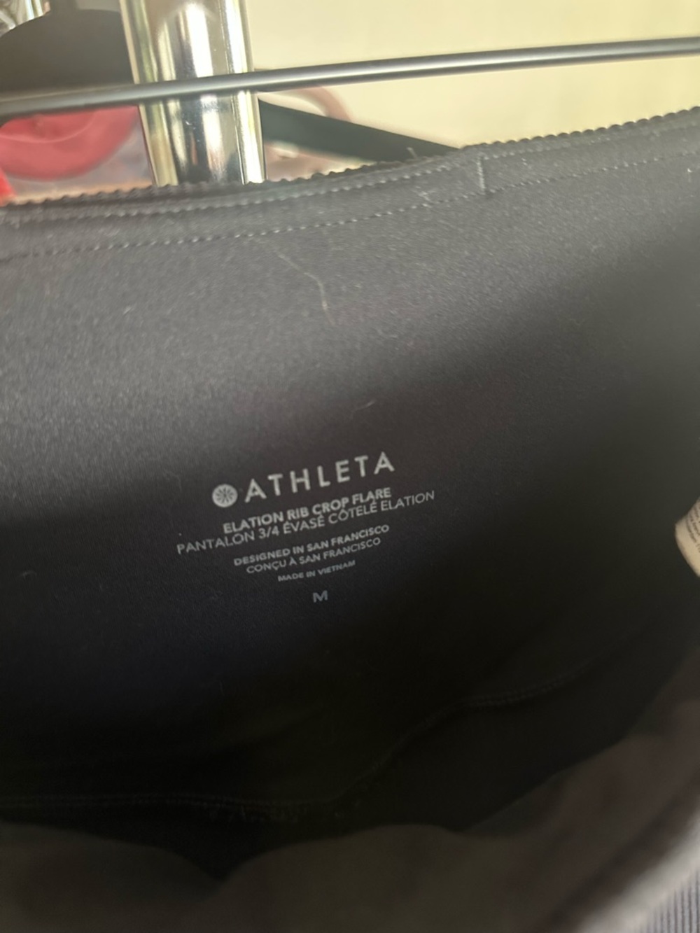 Athleta Elation Rib Crop Flare Leggings in Black Size Medium - Picture 7 of 10